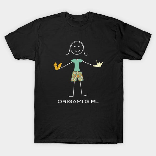Funny Womens Origami Design T-Shirt by whyitsme